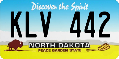 ND license plate KLV442