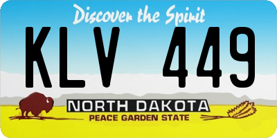 ND license plate KLV449