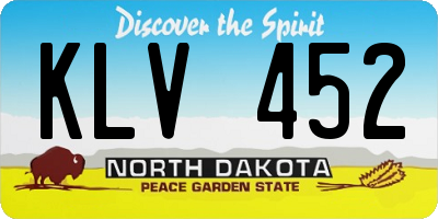 ND license plate KLV452