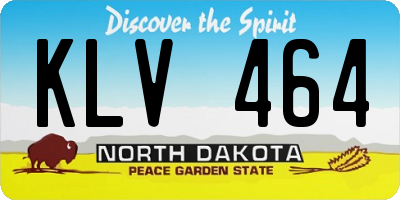 ND license plate KLV464