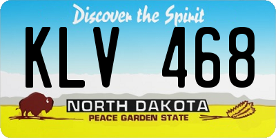 ND license plate KLV468