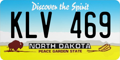 ND license plate KLV469