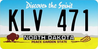 ND license plate KLV471