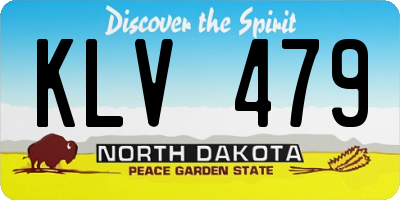 ND license plate KLV479