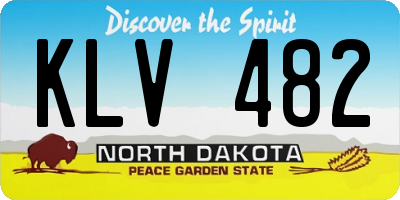 ND license plate KLV482
