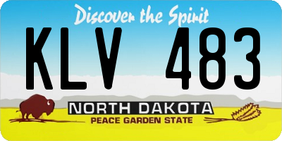 ND license plate KLV483