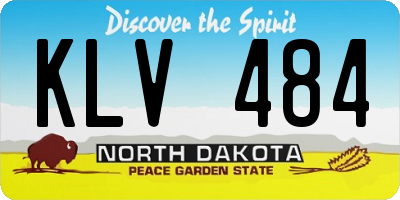 ND license plate KLV484