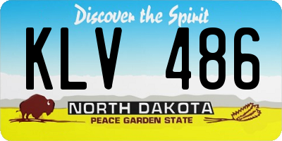 ND license plate KLV486