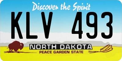 ND license plate KLV493