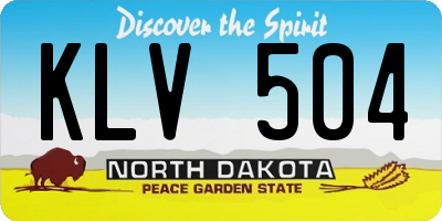 ND license plate KLV504