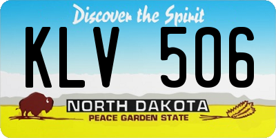 ND license plate KLV506