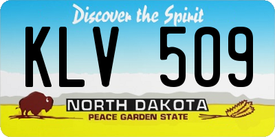 ND license plate KLV509