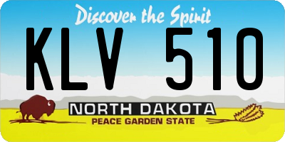 ND license plate KLV510