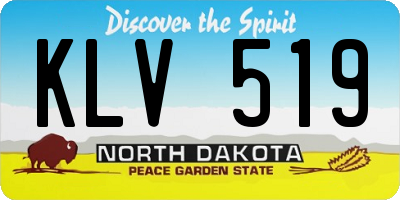 ND license plate KLV519
