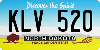 ND license plate KLV520