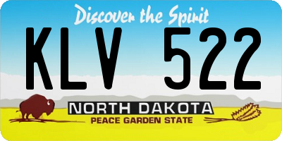 ND license plate KLV522