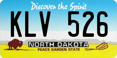 ND license plate KLV526