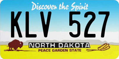 ND license plate KLV527