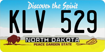 ND license plate KLV529
