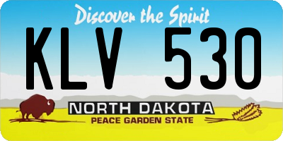 ND license plate KLV530