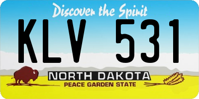 ND license plate KLV531
