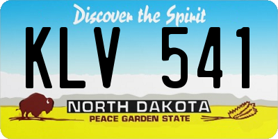 ND license plate KLV541