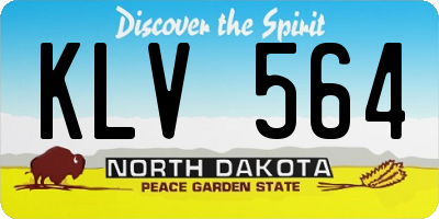 ND license plate KLV564