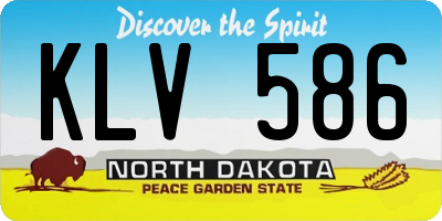 ND license plate KLV586