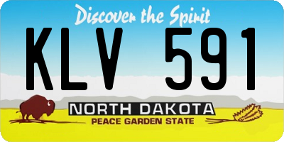 ND license plate KLV591
