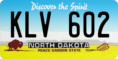 ND license plate KLV602