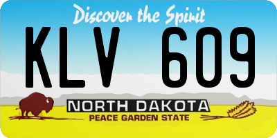 ND license plate KLV609