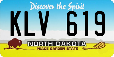 ND license plate KLV619
