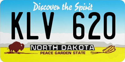 ND license plate KLV620