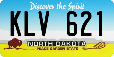 ND license plate KLV621