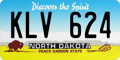 ND license plate KLV624
