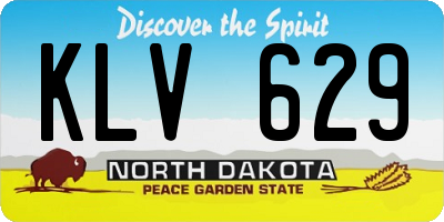 ND license plate KLV629