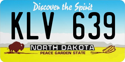 ND license plate KLV639