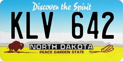 ND license plate KLV642