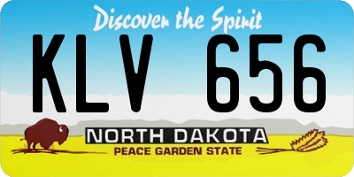 ND license plate KLV656