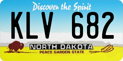 ND license plate KLV682