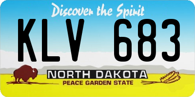 ND license plate KLV683