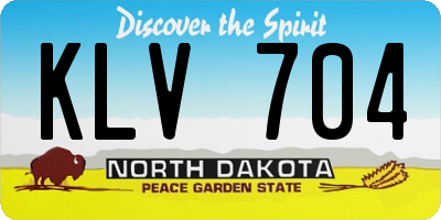 ND license plate KLV704