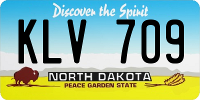 ND license plate KLV709