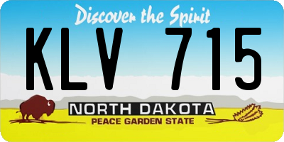 ND license plate KLV715