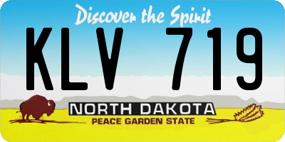 ND license plate KLV719