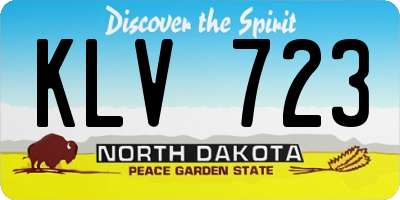 ND license plate KLV723