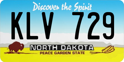ND license plate KLV729