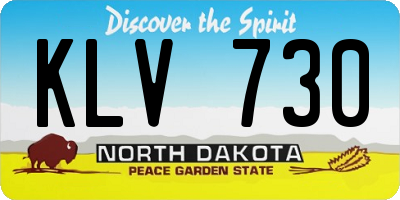 ND license plate KLV730