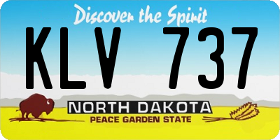 ND license plate KLV737