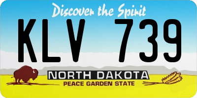 ND license plate KLV739